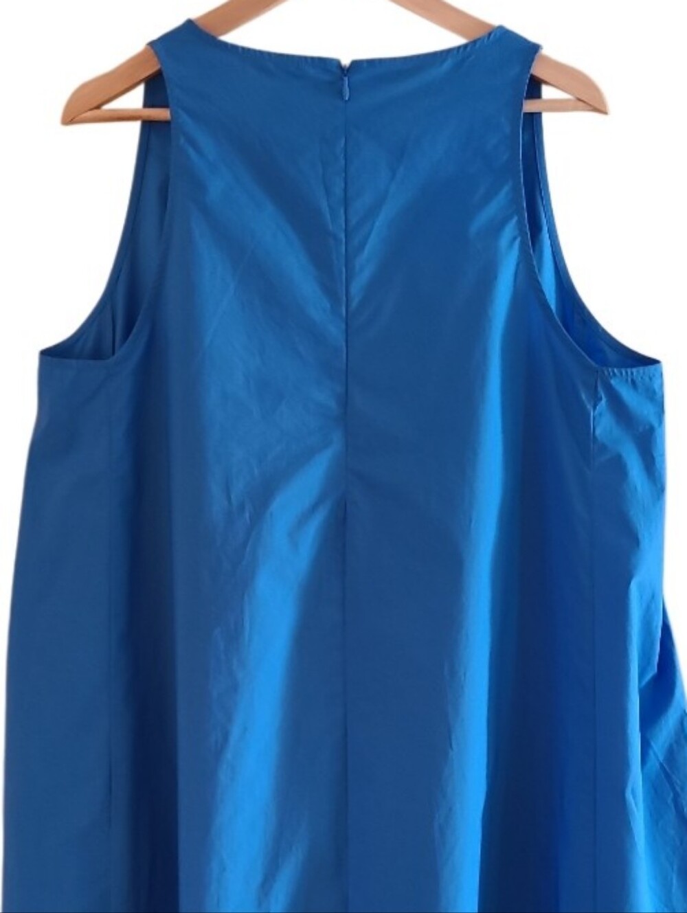 United Colors Of Benetton Kadin 100% Cotton Sleeveless A-Line Mini Dress Blue - Picture 12 of 17